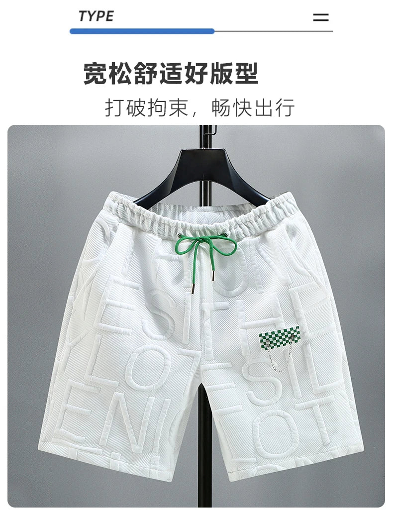 New Fashion knitted Shorts Men Comfortable Elastic Waist Clothing Male Breathable Short Trousers plus size