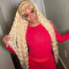 Deep Wave 13x6 HD Lace Frontal Human Hair Wig 30 40 Inch Curly 613 Honey Blonde Water Wave 13x4 Lace Front Wigs For Women 250%