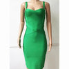 New 2024 Women Sexy Celebrity Midi Red White HL Elastic Bandage Dress Spaghetti Strap Club Bodycon Party Dress Wholesale HL434