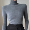 Women Turtleneck Basics Cashmere Sweater Autumn Winter Pullover 100% Merino Wool Knitwear Female Soft Slim Knitting New Top