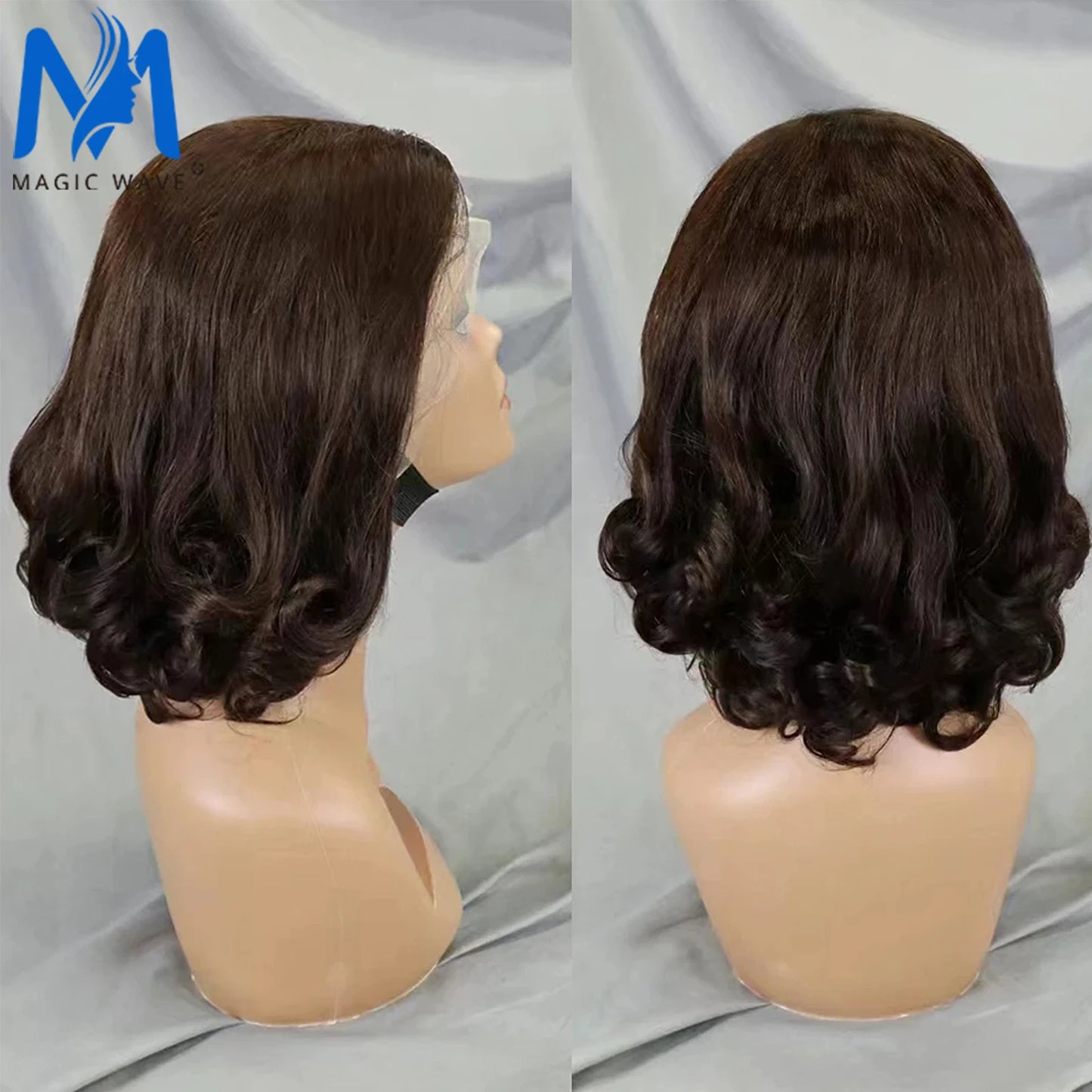 Loose Wave Human Hair Wigs for Black Women 1BT4 Color 13x4 HD Lace Frontal 200% Density Brazilian Fumi Human Hair Wigs