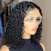 Curly Wig Pre Plucked Brazilian Human Hair Wigs 13x4 Lace Front Wig Short Bob Deep Wave Kinky Curly Lace Front Human Hair Wigs