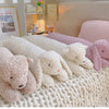 Large Rabbit Body Pillow Long Bear Cute Stuffed Animal Rabbit Sleeping Cushion Decorative Body Pillow Chair Back Cushion Decor