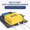 65W USB C Charger 6 Ports Fast Charging Wall Charger for iPhone 15 14 Pro Max Samsung Galaxy S23 Xiaomi 14 Mobile Phone Charger