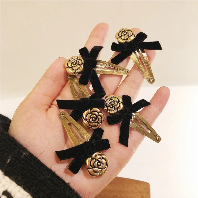 Luxury Jewelry Camellia Pearl Women Hair Clips Hair accessories for women