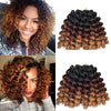 Synthetic Ombre Braiding Hair Jumpy Wand Curl Crochet Braids Hair Extension for Black Women Jamaican Bounce Curly Hair For Women