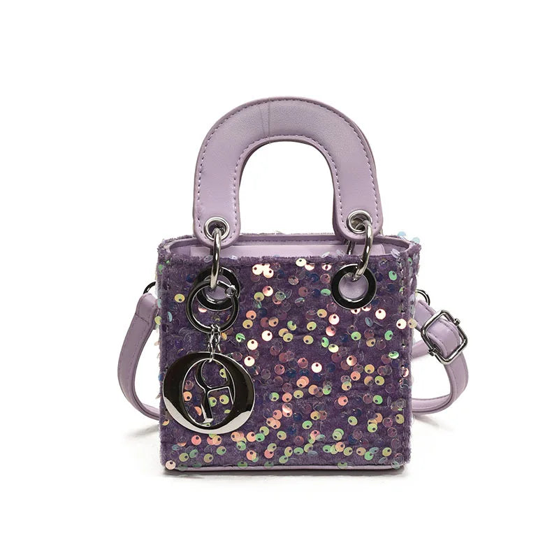 Sparkly Glitter Mini Evening Bag for Women, Designer Crossbody Shoulder Purse, Luxury Party Wedding Clutch, Unique Boutique Gift