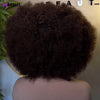 500 Density Glueless Wigs Human Hair Afro Coily Kinky Curly 13*6 Hd Lace Frontal Wig Human Hair T1B/Brown Preplucked For Women