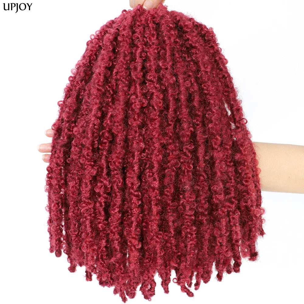 14 12 inch Butterfly Faux Locs Crochet Hair Braids Pre looped Distressed Goddess Butterfly Soft Locs Crochets Braids Cheveux Lok