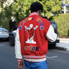 High-density letter embroidery bump-filled star cotton clothing winter trendy style for men and women couples outerwear