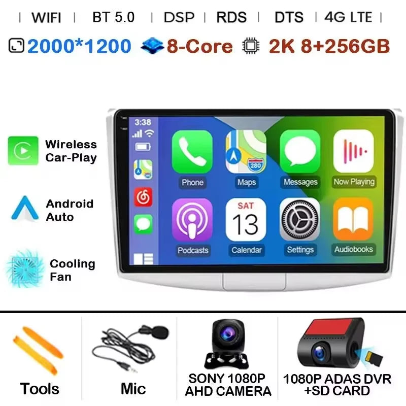 Android 14 For Volkswagen VW Passat B6 B7 CC 2007-2016 Carplay Radio Multimedia Player Auto Car Radio WIFI 4G GPS DSP48EQ 2din