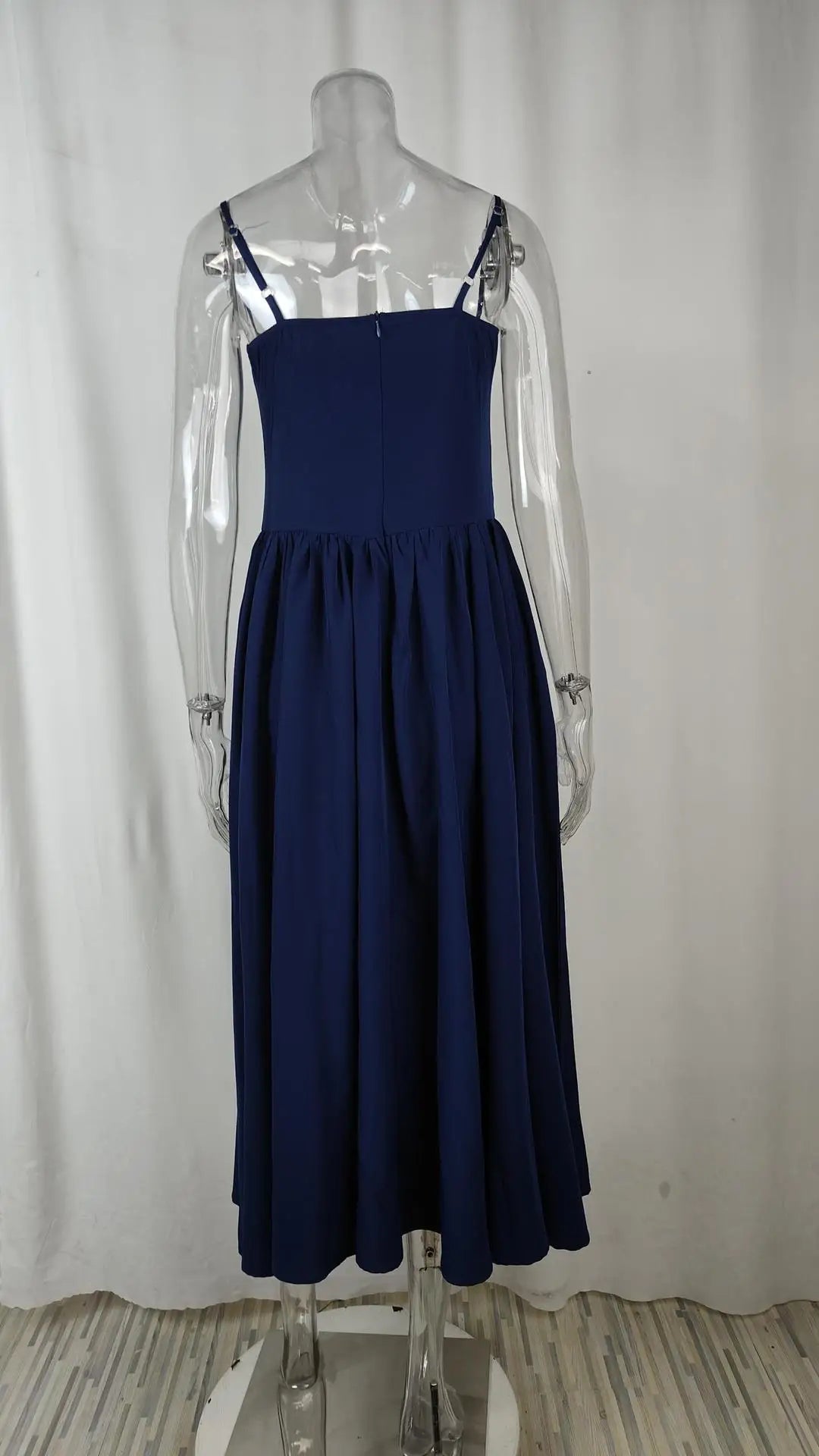 2024 Summer Sexy Spaghetti Strap Long Dresses Slim French Vintage Elegantes Style Suspender Party Dress Vestidos Robes Longues