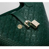 Retro Classic Women's Fashion Handbags Pure Color Design Metal Lock Buckle Accessories Ladies Shoulder Bags Minimalist Versatile