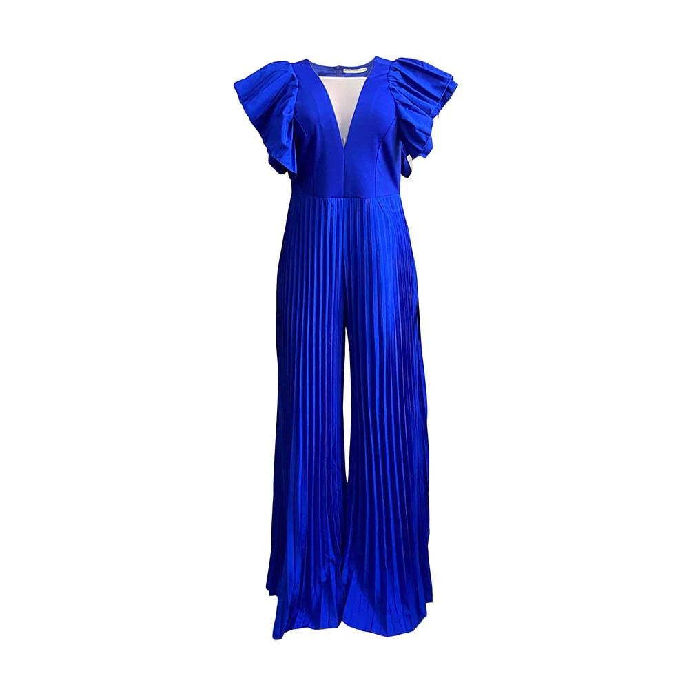 White Blue Yellow Red One-piece Short Sleeve Overalls For Women Pants Jumpsuit Wedding Evening Party Clothing Plus Size Bodysuit