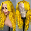 Light Yellow 613 13x6 HD Lace Frontal Wig Human Hair Body Wave Transparent Lace Wig 613 Colored Human Hair Wigs 200% For Women