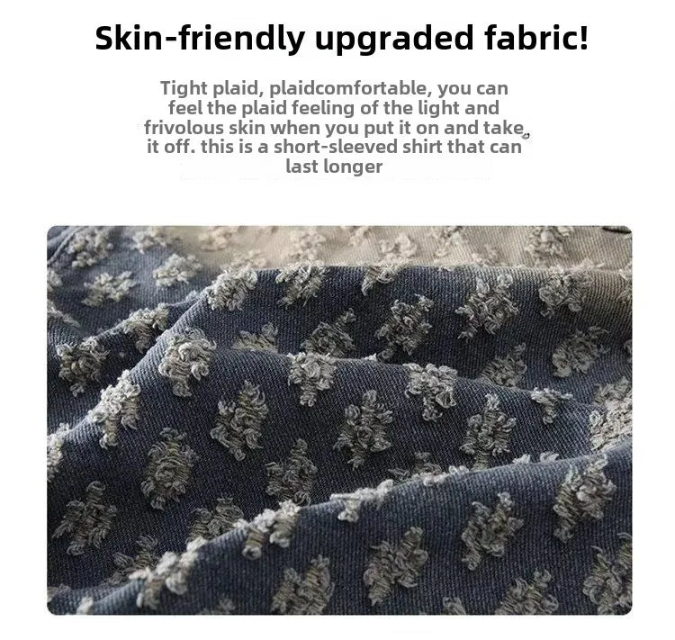 Fashion Stylish Luxury Clothing Loose-fitting Jacket for Casual Cotton Suitable Spring and Autumn Water-washed Jacquard Jacket