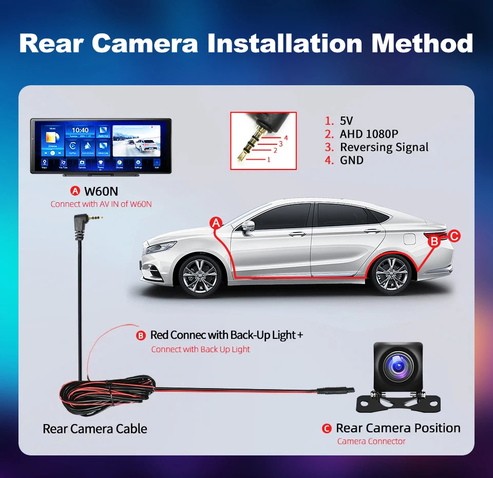 CAIXI 10.26" 4/8 Core Android 14 Wireless Carplay & Android Auto Car Radio   Multimedia Player Autoraido GPS Navigation Rearview