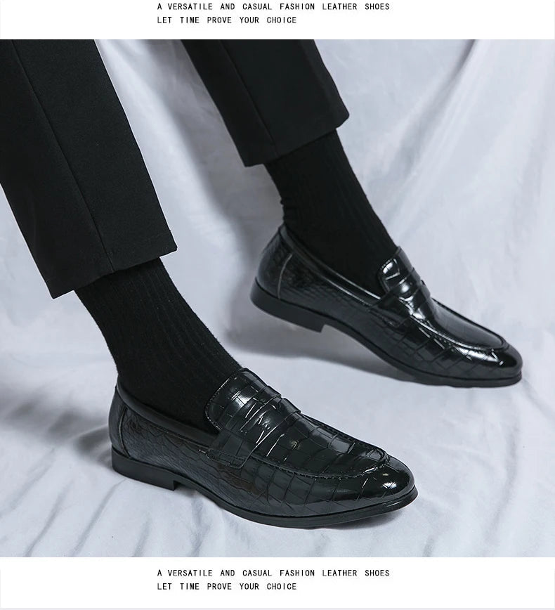High Quality Leather Shoes Men British Style Wedding Business Brogue Shoes For Men Size 48 Men's Dress Shoes Formal Leather Male