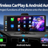 Imagebon 10.26" 4K ADAS Wireless CarPlay & Android Auto Dash Cam Night Vision 24h Park Monitoring Loop Recording GPS FM Car DVR
