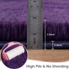 Fluffy Bedroom Rug Carpet Shaggy Fuzzy Rugs for Bedroom Thick Black Area Rugs for Living Room Rugs  for Girls Boys