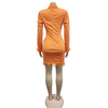 FANAN Elegant Women Double Breasted Tassel Hem and Long Sleeve Notched Collar Lace Waist Patchwork Blazer Dress Vestidos 2022
