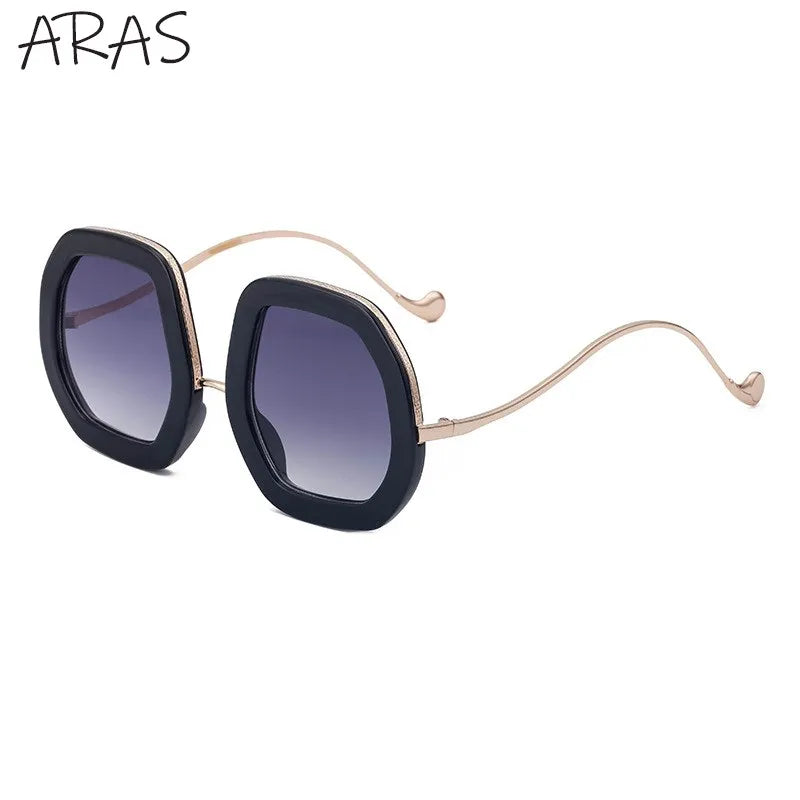 Oversized Luxury Diamond Shiny Sunglasses Women Irregular Round Crystal Sun Glasses Men UV400 Shades Eyewear Polygonal Sunglass