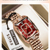 POEDAGAR Top Elegant Women Wristwatch Waterproof Date Ladies Watch Stainless Steel Rectangle Quartz Women's Watches Female Reloj