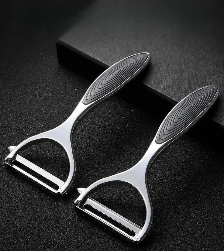 Serrated Blade/Flat Edge Peeler Potato Peeler Slicer Knife Watermelon/Melon Grater Kitchen Multi-Purpose Tool