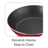 Beautiful and practical 9-piece nonstick cookware set in red for everyday kitchen use