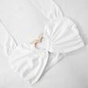 Sexy Metal Loving Heart 2 Piece Dresses Sets Halter Bandage Corset Tops and Mini Skirts Night Club Outfit White Black Streetwear