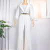 MD New African Women Long Jumpsuit 2023 Spring Summer Wedding Party Rompers Pants Set Dubai Turkey Ladies Dashiki Ankara Outfit