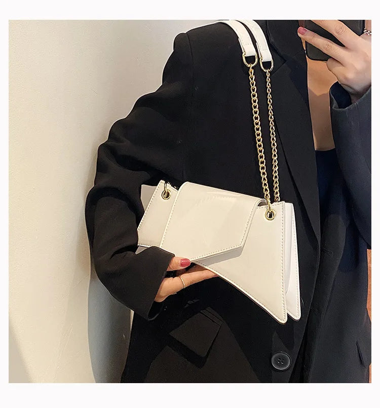 High quality Ladies Shoulder Bag Sense of luxury Chain Handbags Premium Leather Retro Women Bags Designer Lady Armpit Bag Clutch
