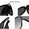 New Fashion Personality Hip Hop Cool Cyberpunk Sunglasses with Large Frame UV400 Anti UV Eyeglasses Oculos De Sol Feminino