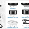 Induction Cookware with Healthy Ceramic Coating, Nonstick Pots and Pans Set 13pcs with Detachable Handles