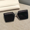 New Vintage Large Frame Sunglasses Women's Brand Designer Square Sun Glasses Women Travel Fashion Eyewear UV400 Gafas De Sol