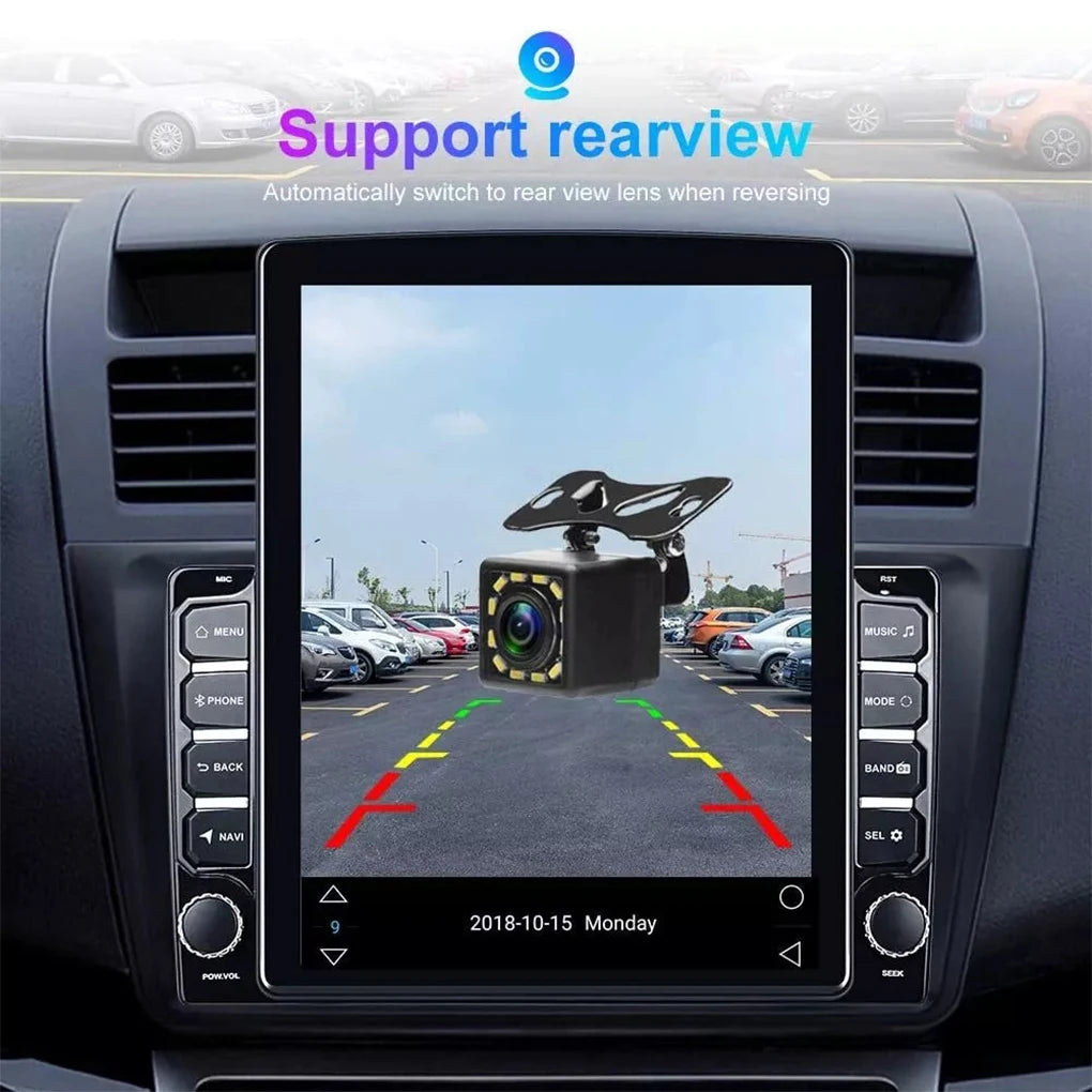 9.7" Universal Car Radio Android 2Din Vertical Touch Screen Multimedia Carplay Autoradio GPS Navi Radio BT DSP Wifi +Camera 2+32