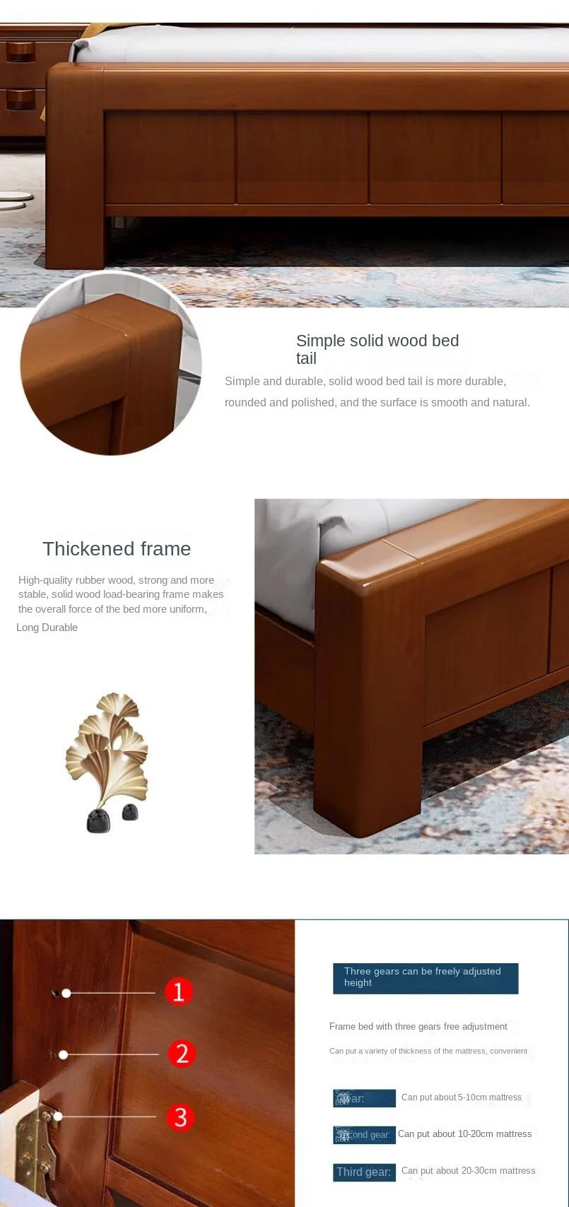 European Luxury Soft Bedroom Set Modern High End Storage Queen Bedroom Set Wood Cool Apartment Meuble De Chambre Furniture