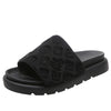 Magic Tape Flat Slippers Women Summer Luxury Shoes Brand Platform Sandals Ladies Height Increase Flats Slides Women Slippers