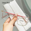 Retro Square Anti-Blue Light Glasses for Women Stylish Clear Frame Anti Radiation Glasses Transparent gafas de sol