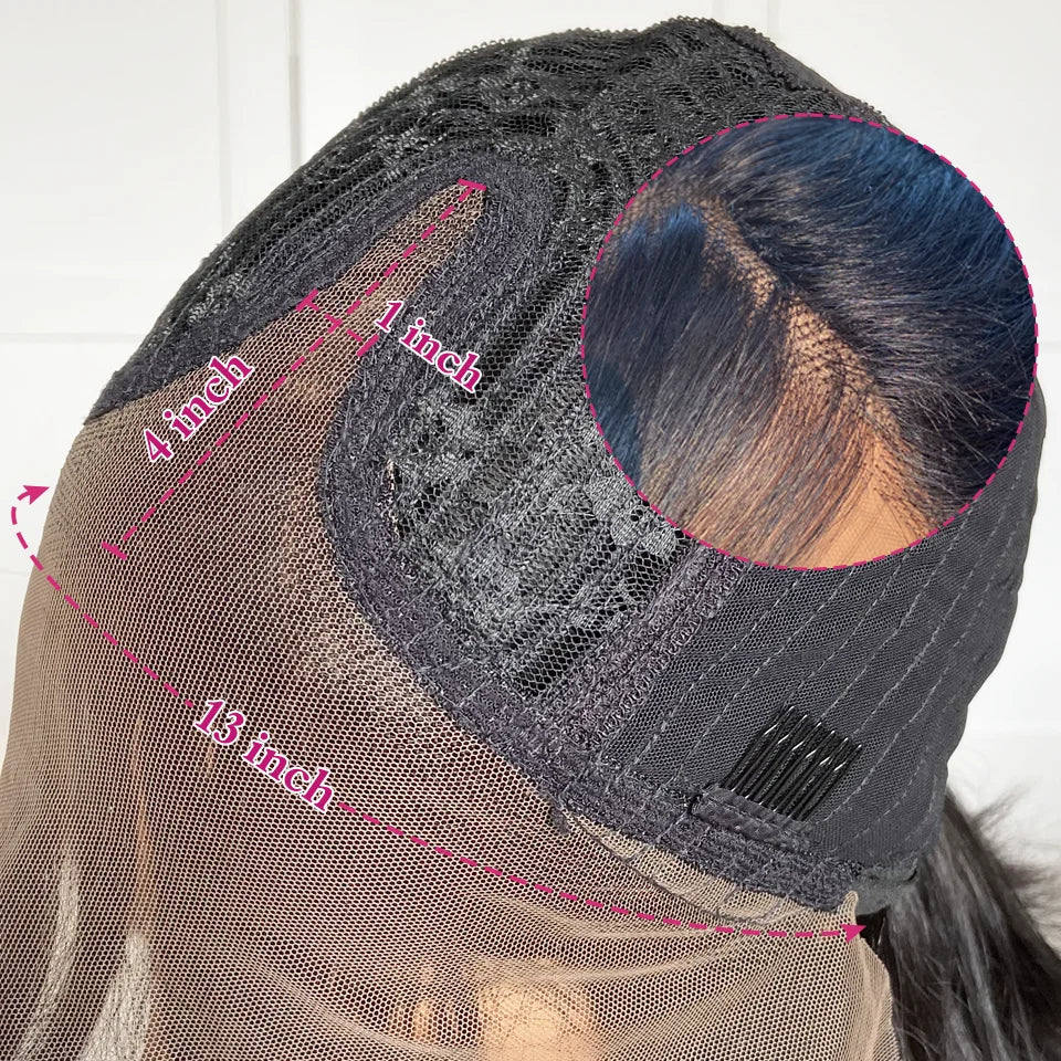 Short Straight Bob Lace Front Wig With Bangs Brazilian Human Hair Bob Wigs For Women Brazilian Remy Hair Easy Part Lace Bob Wig