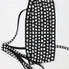 Luxury Celebrities Evening Club Outfit for Women Sexy Black Single Shoulder Diamonds Long Skirts and Crop Tops Two 2 Pieces Suit