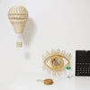 Rattan Hot Air Balloon Decor Hand-woven Wall Hanging Decor Handmade Nordic Photograph Prop for Kids Room Kindergarten Nursery