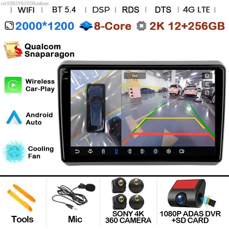 Car Radio Android 14 For Dodge Dart 2012 - 2016 GPS Carplay Multimedia Player DSP BT 2din Head Unit Audio Navigation Stereo Auto