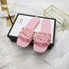 2025 Summer New Women's Slippers Fashion Versatile Holiday Outing One Word Flat Slippers
