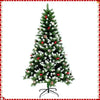 PVC Artificial Christmas Tree Spray White Pinecone Red Fruit Christmas Tree 1.2m-2.1m Christmas Party Atmosphere Home Decoration