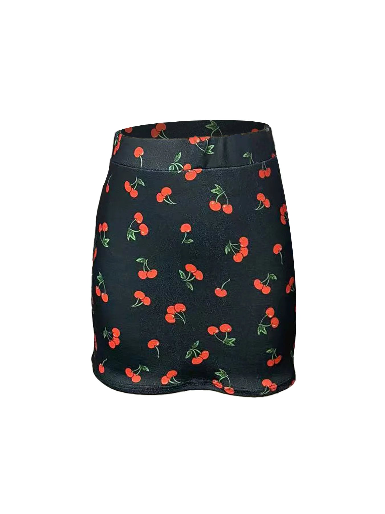 Qianniao style elegant elastic waist half skirt, hip hugging high waist short skirt