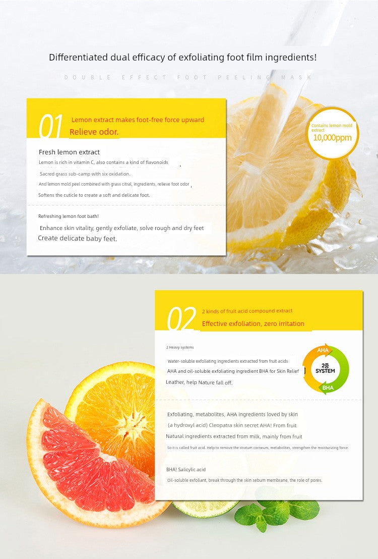 South Korea Die Enjia Double Exfoliating Dead Skin Calluses Moisturizing Foot Mask Tender White Feet Sole Care Tender Foot Mask