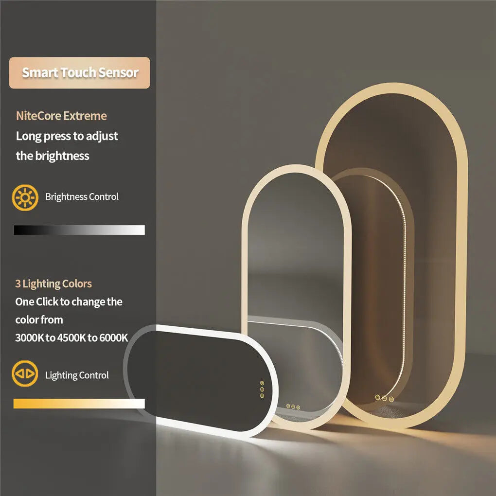 LUVODI Backlit Lighted Bathroom Mirror LED Bedroom Vanity Mirror Salon Mirror with Touch Sensor Dimming Defog IP44