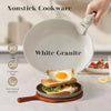 Set of 12 Pots and Pans with Detachable Handle Nonstick Kitchen Cookware Set