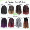 Pre-twisted Passion Twist Crochet Hair for Black Women Crochet Braids Pre-looped Synthetic Braiding Hair Extensions